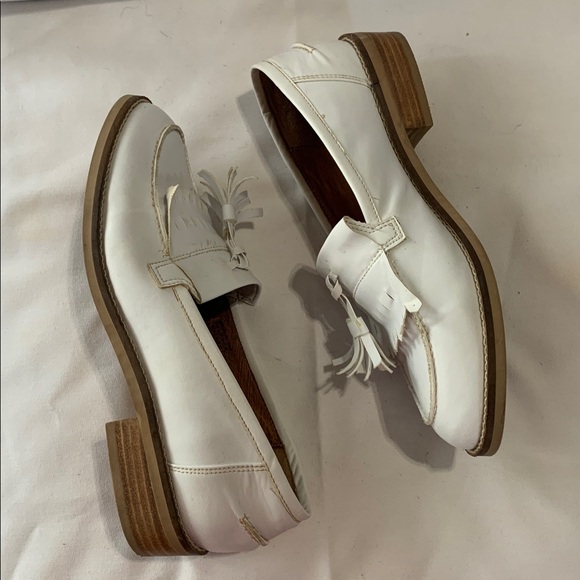Steve Madden Meela White Tassel Loafers - Picture 6 of 13